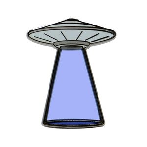 UFO Lapel Pin - Blue